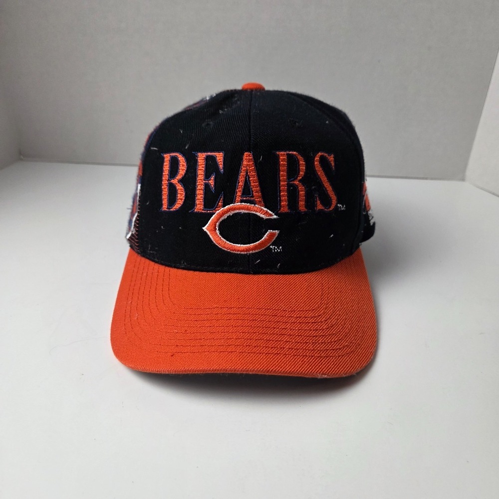 Vintage Chicago Bears Sports Specialties Spell Out Graphic Snapback Hat NFL